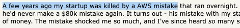 AWS horror story